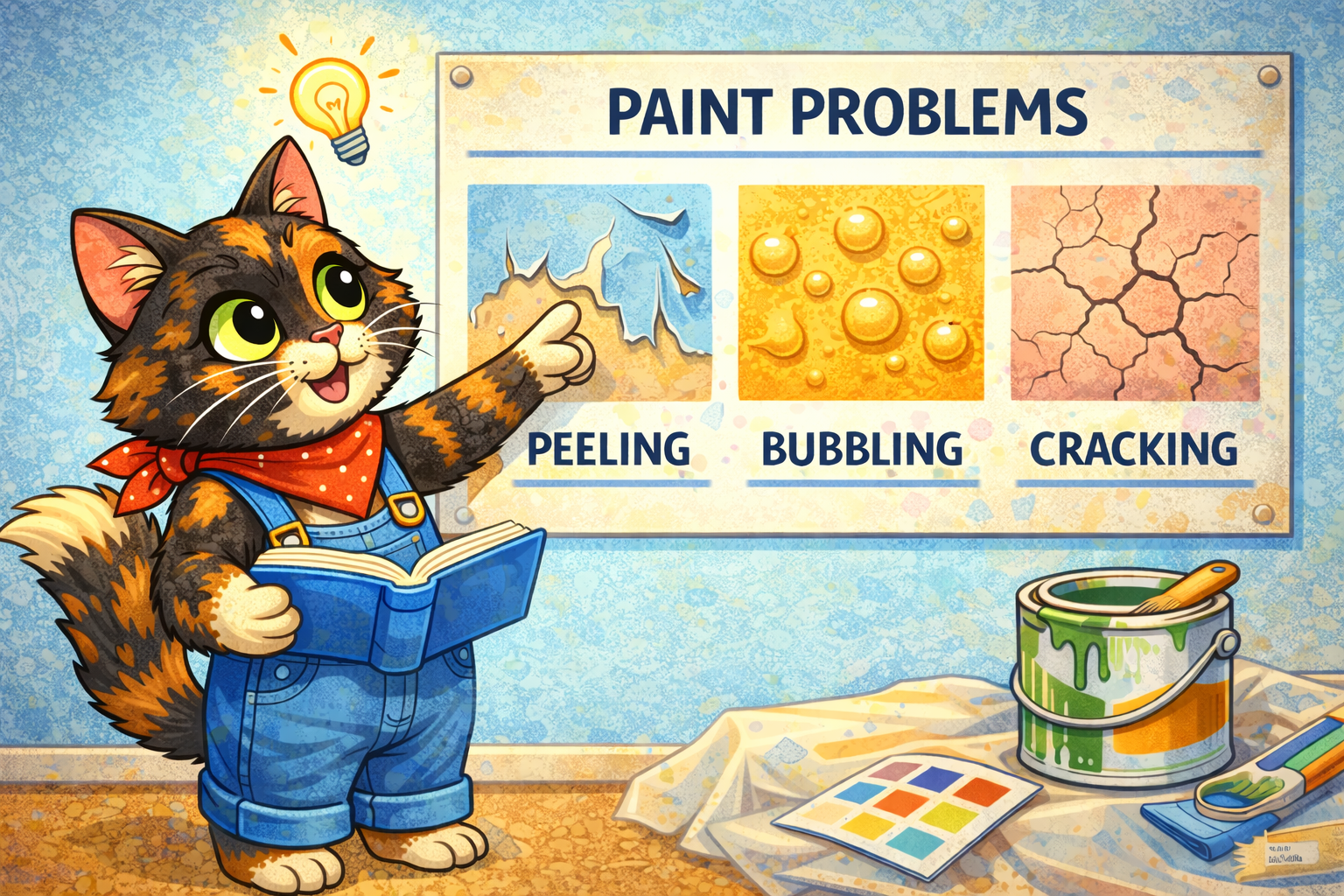 A Beginner’s Guide to Common Paint Problems: Peeling, Bubbling and Cracking