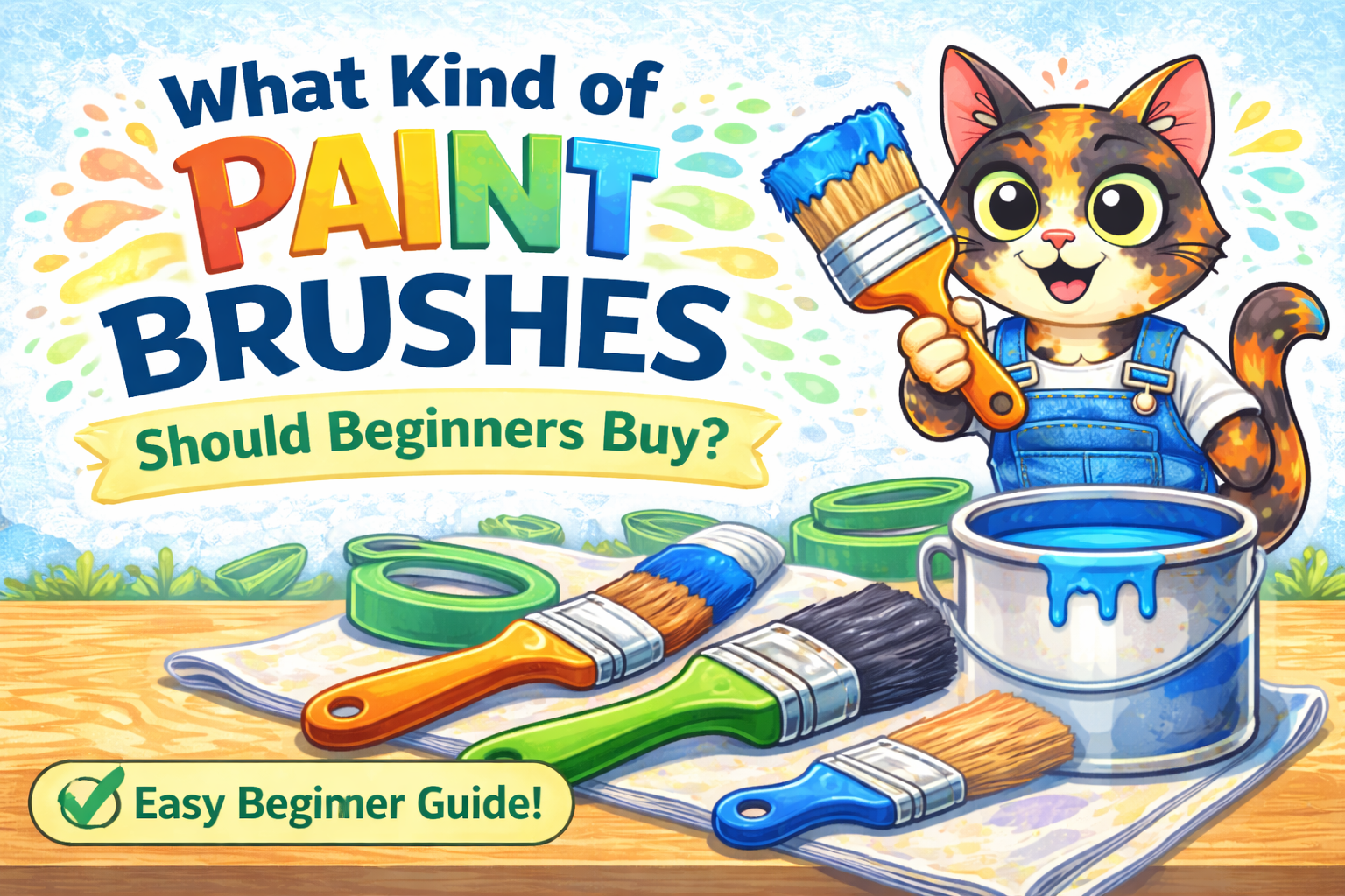 What Kind of Paint Brushes Should Beginners Buy? (Simple & Stress-Free)