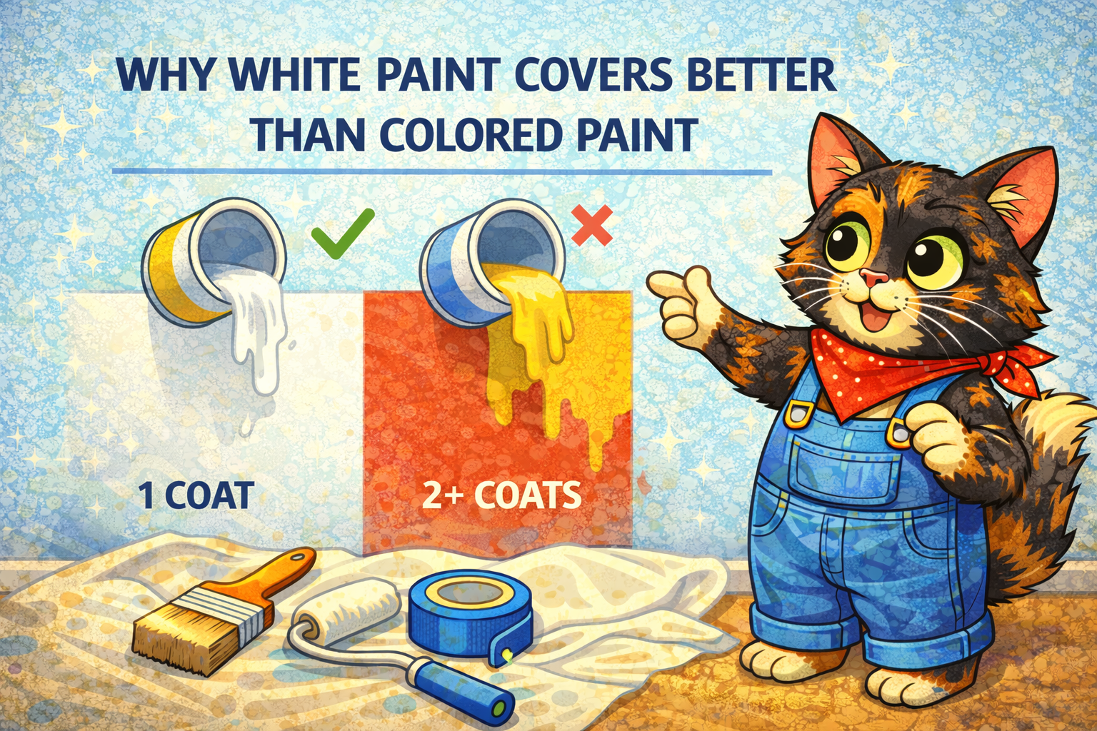 Why Does White Paint Usually Cover Better Than Colored Paint?
