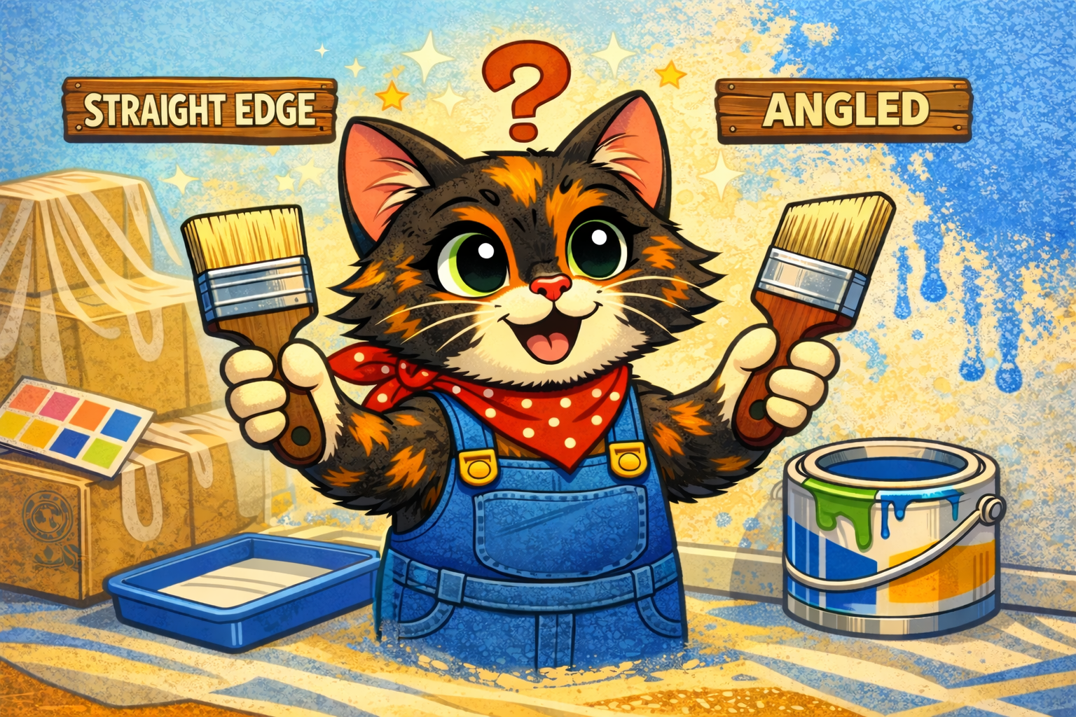 The Great Paint Brush Debate: Straight vs Angled for Beginners