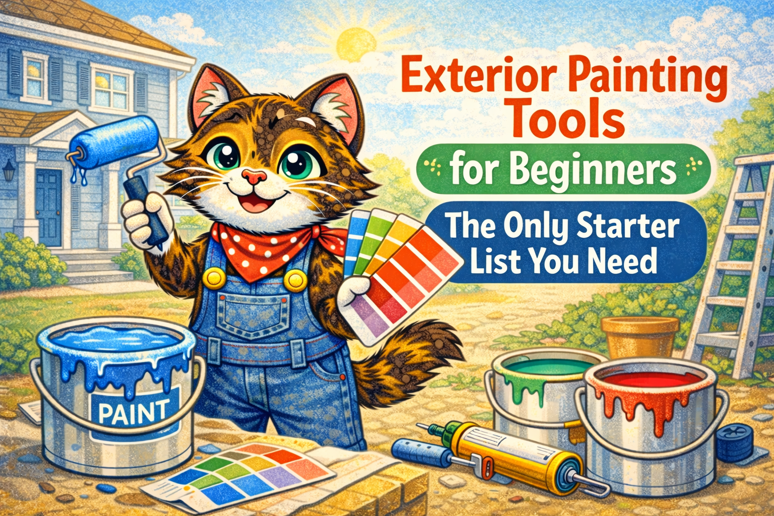 Best Beginner Tools for Exterior Painting (What You Actually Need)