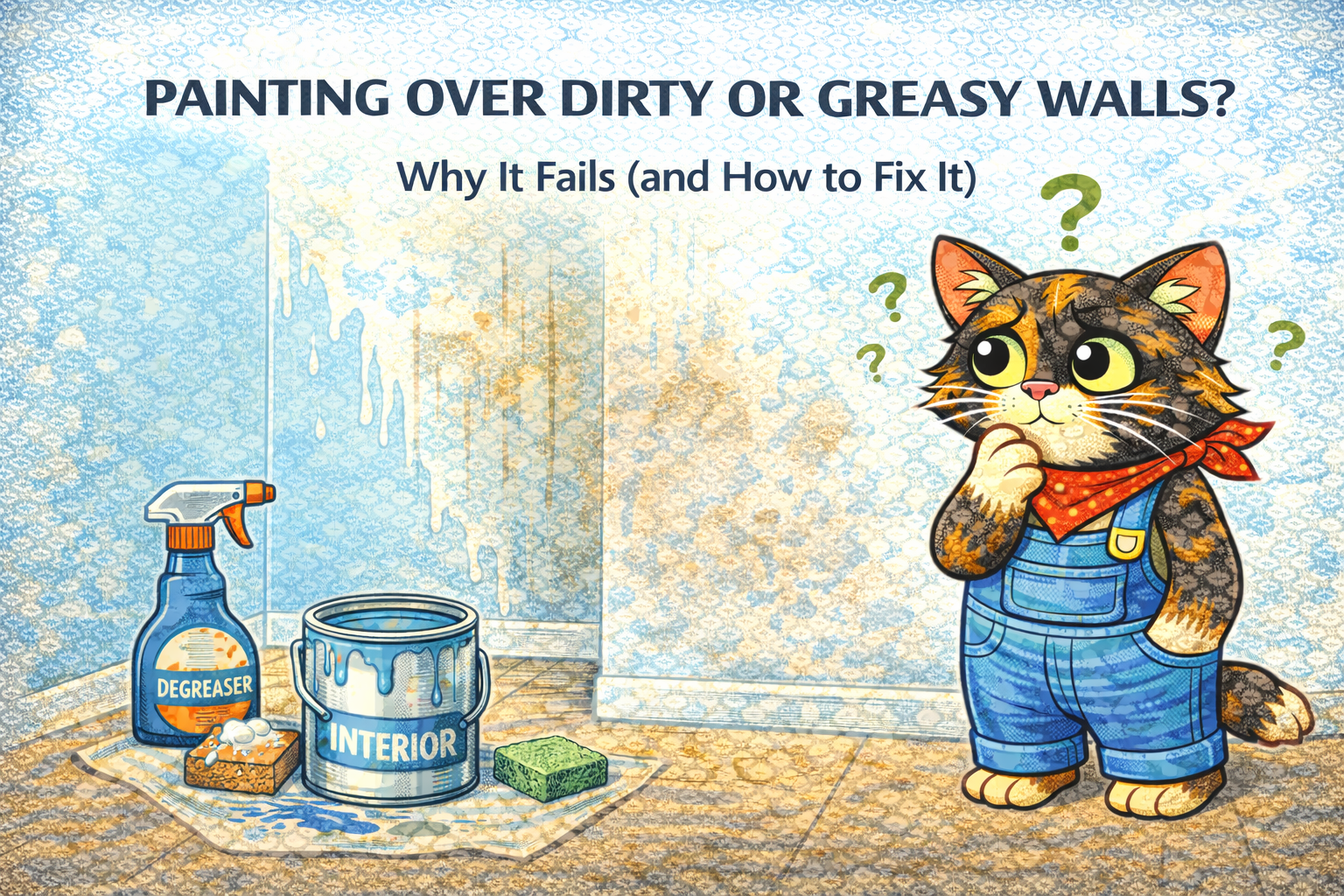 Painting Over Dirty or Greasy Walls: Why It Fails (and How to Fix It)