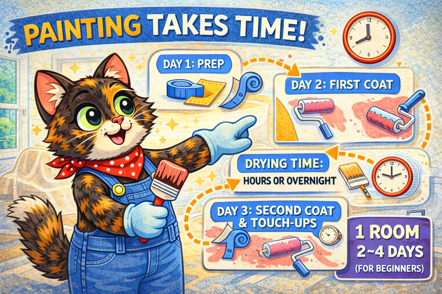 How Long Paint Projects Really Take (With a Realistic Timeline)